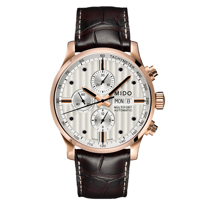 Mido Multifort Automatic 44mm Silver Dial Steel Men's Watch M0056143603100