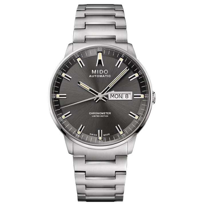 Mido Commander Automatic 40mm Anthracite Dial Stainless Steel Bracelet Men's Watch M0214311106102