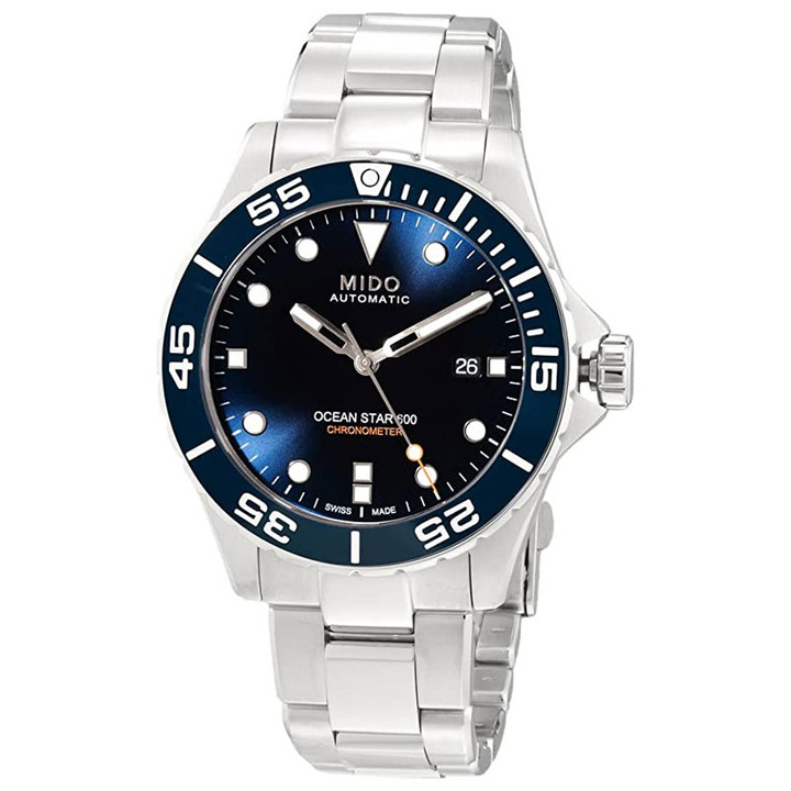 Mido Ocean Star 600 Automatic 43.5mm Blue Dial Steel Men's Watch M0266081104101