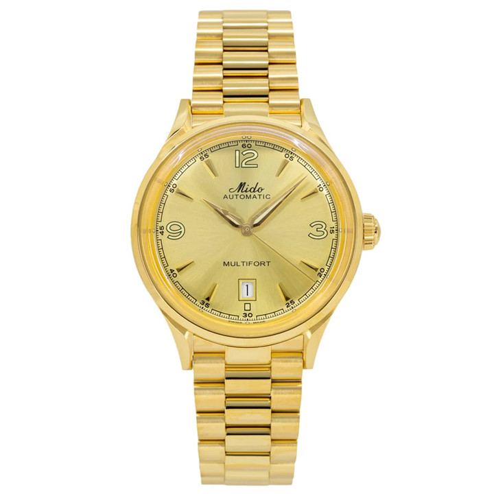 Mido Multifort Powerwind Automatic 40mm Champagne Dial Steel Men's Watch M0404073302700
