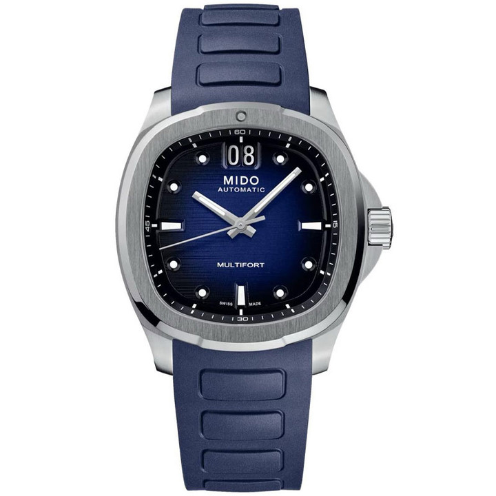 Mido Multifort TV Big Date Automatic 40mm Blue Dial Steel Men's Watch M0495261704100