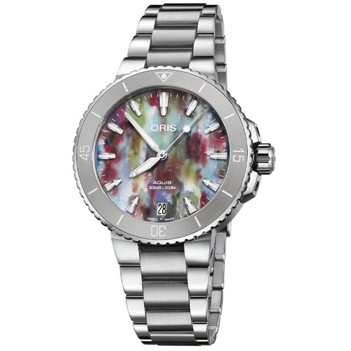 Oris Aquis Date Automatic 36.50mm Steel Unisex Watch 01 733 7770 4150-Set