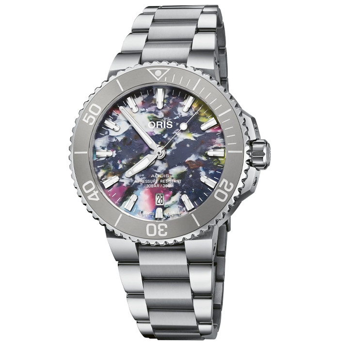 Oris Aquis Date Automatic 41.50mm Steel Men's Watch 01 733 7766 4150-Set