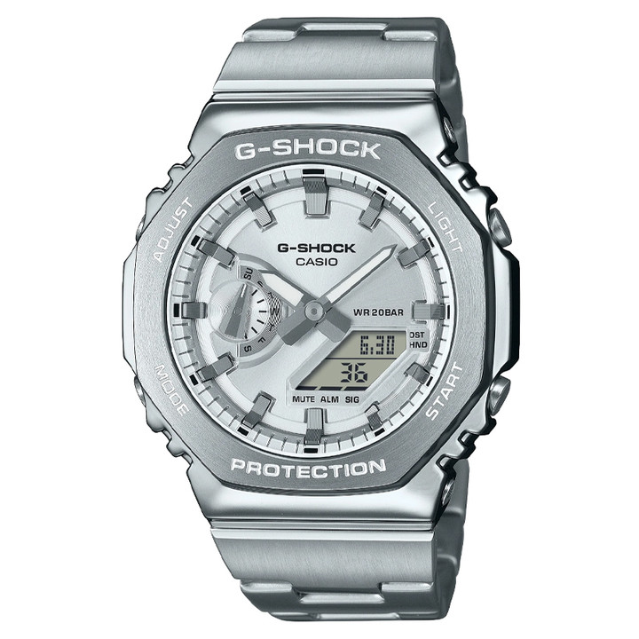 Casio G-Shock G-STEEL Analog-Digital Silver Dial Steel Men's Watch