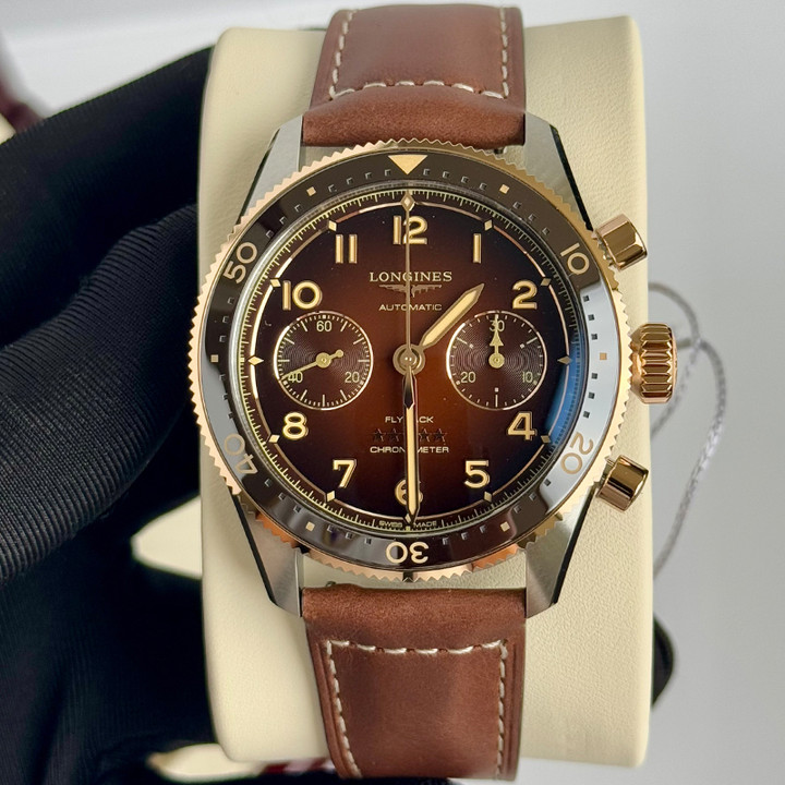 New Longines Spirit Flyback Chronograph 42mm Mens Watch