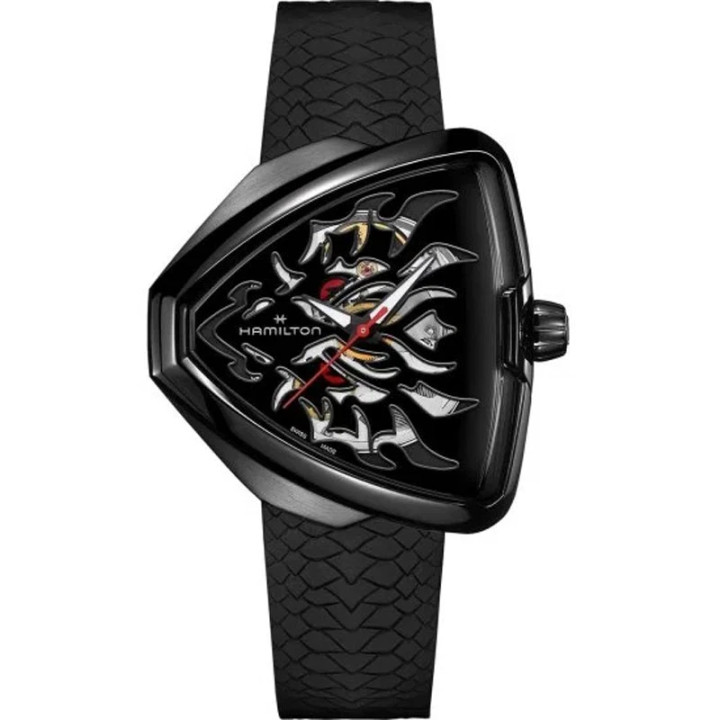 Hamilton Ventura Elvis80 Skeleton Auto 42mm Black Men's Watch