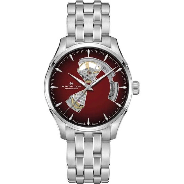 Hamilton Jazzmaster Open Heart 40mm Burgundy Dial Men's Watch
