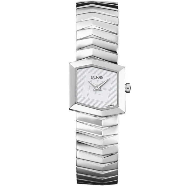 Balmain Taffetas 22.5mm White Dial SS Women's Watch