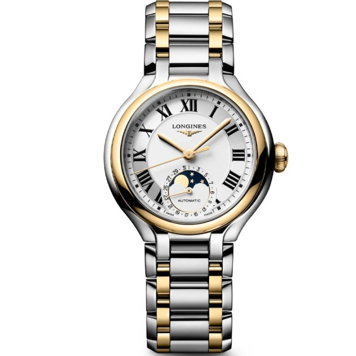 Longines PrimaLuna Moonphase 34mm Opaline Ivory Dial Women's Watch