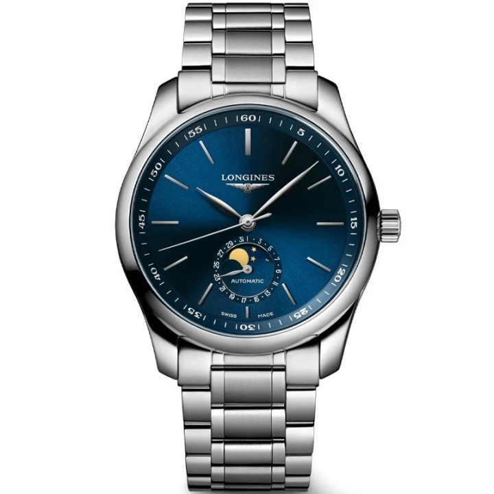 Longines Master Collection 40mm Moonphase Blue Dial Men's Watch