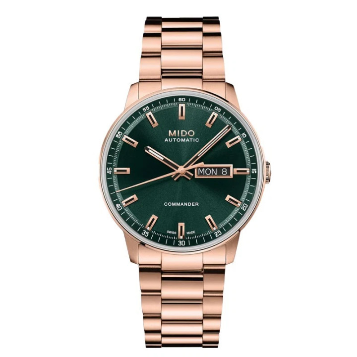 Mido Commander Datoday 40mm Green Dial Men's Watch M0214303309100
