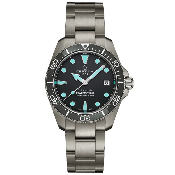 Certina DS Action Diver 38mm Titanium Automatic 38mm Grey Dial Titanium Men's Watch C0488074408100