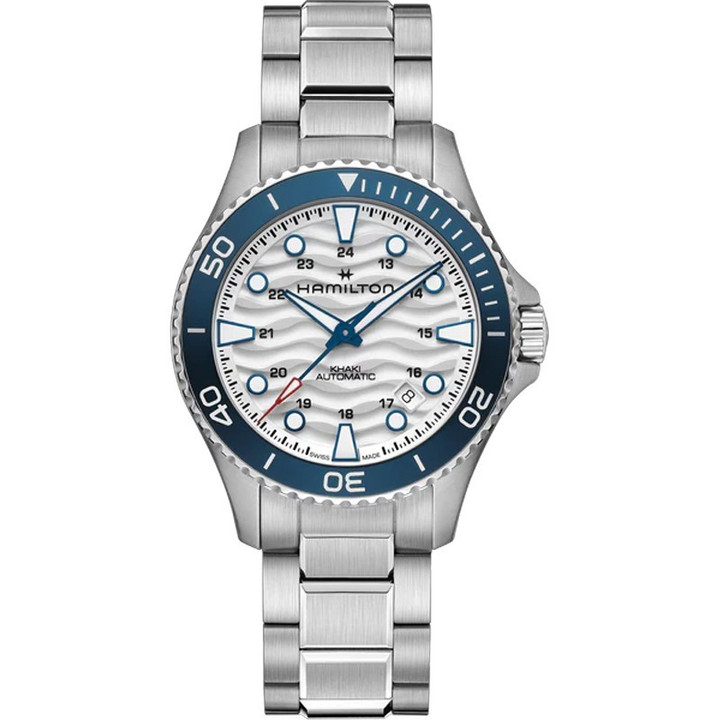 Hamilton Khaki Navy Scuba Auto 40mm White Dial Steel Men's Watch H82425110