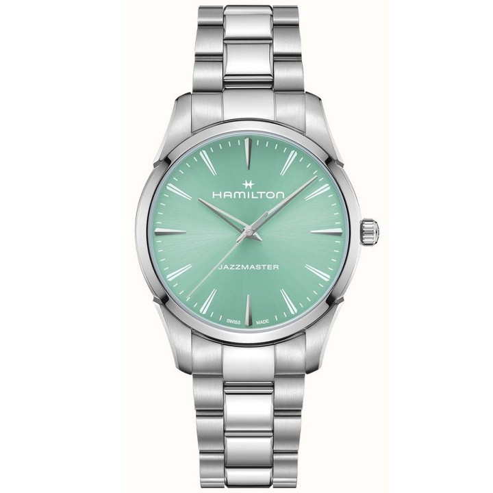 Hamilton Jazzmaster Quartz 40mm Green Dial Steel Men's Watch H32461161