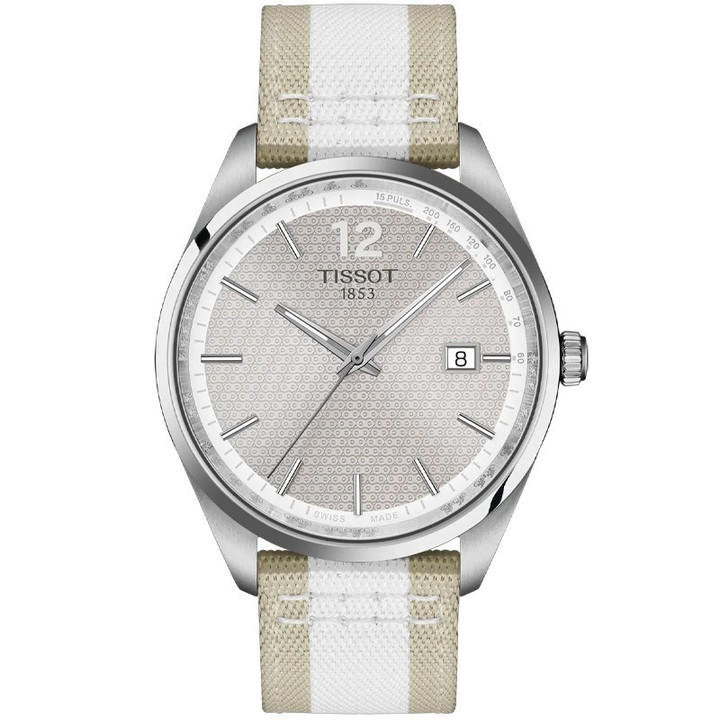 Tissot PR 100 Cycling 40mm Grey Dial Fabric Strap Men's Watch T1504101703700