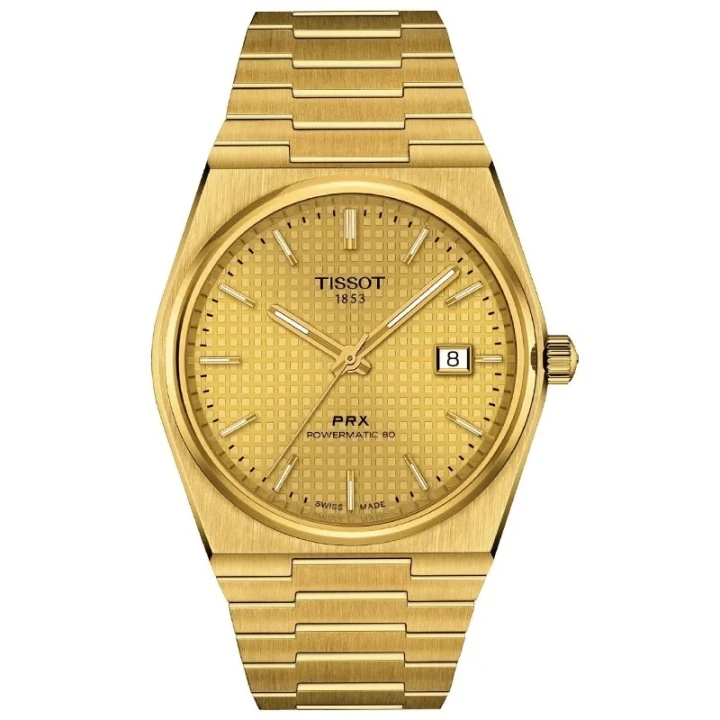 New Tissot PRX 40MM Auto Gold Dial Unisex Watch