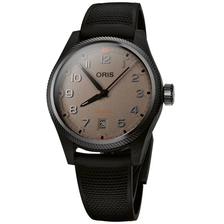 Oris ProPilot Desert Edition 41mm Carbon Automatic Watch 01 733 7802 8766-07 4 20 30GLC