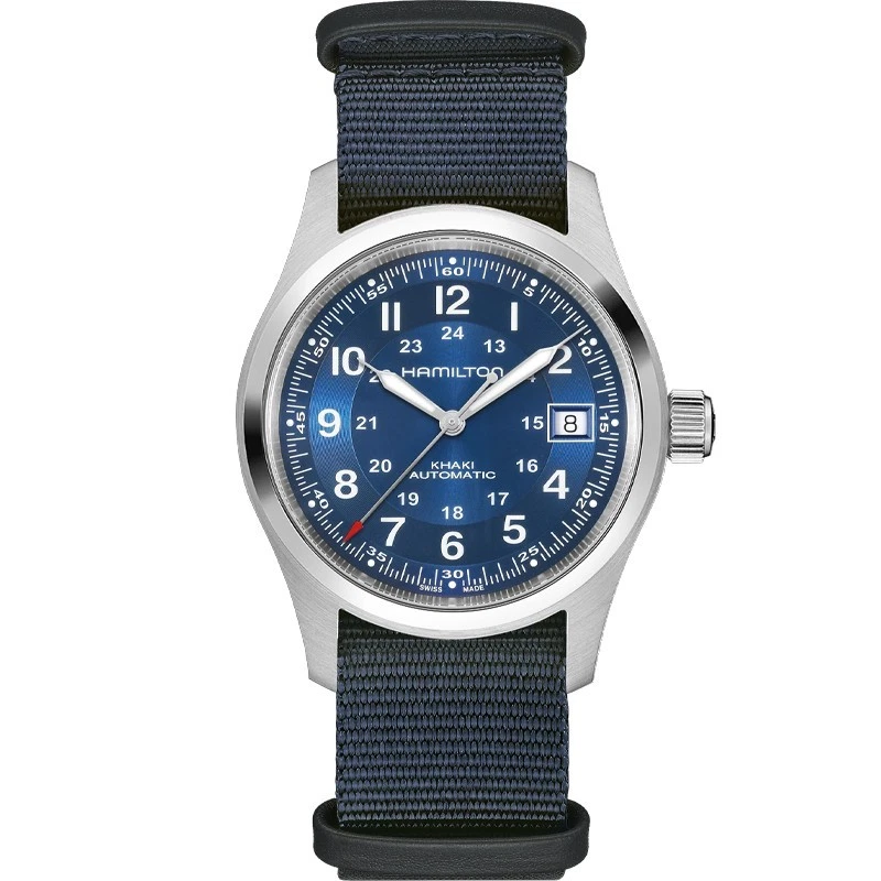 Hamilton Khaki Field Auto 38mm Blue Dial Blue NATO H70455940