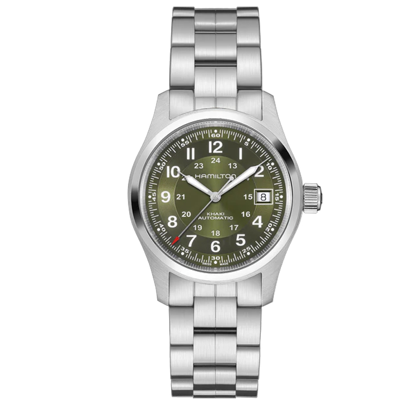 Hamilton Khaki Field Auto 38mm Green Dial Bracelet H70455160
