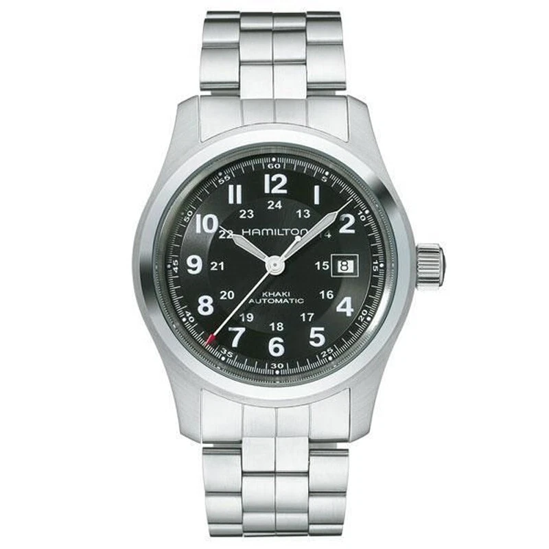 Hamilton Khaki Field Auto 42mm Black Dial Bracelet H70515137