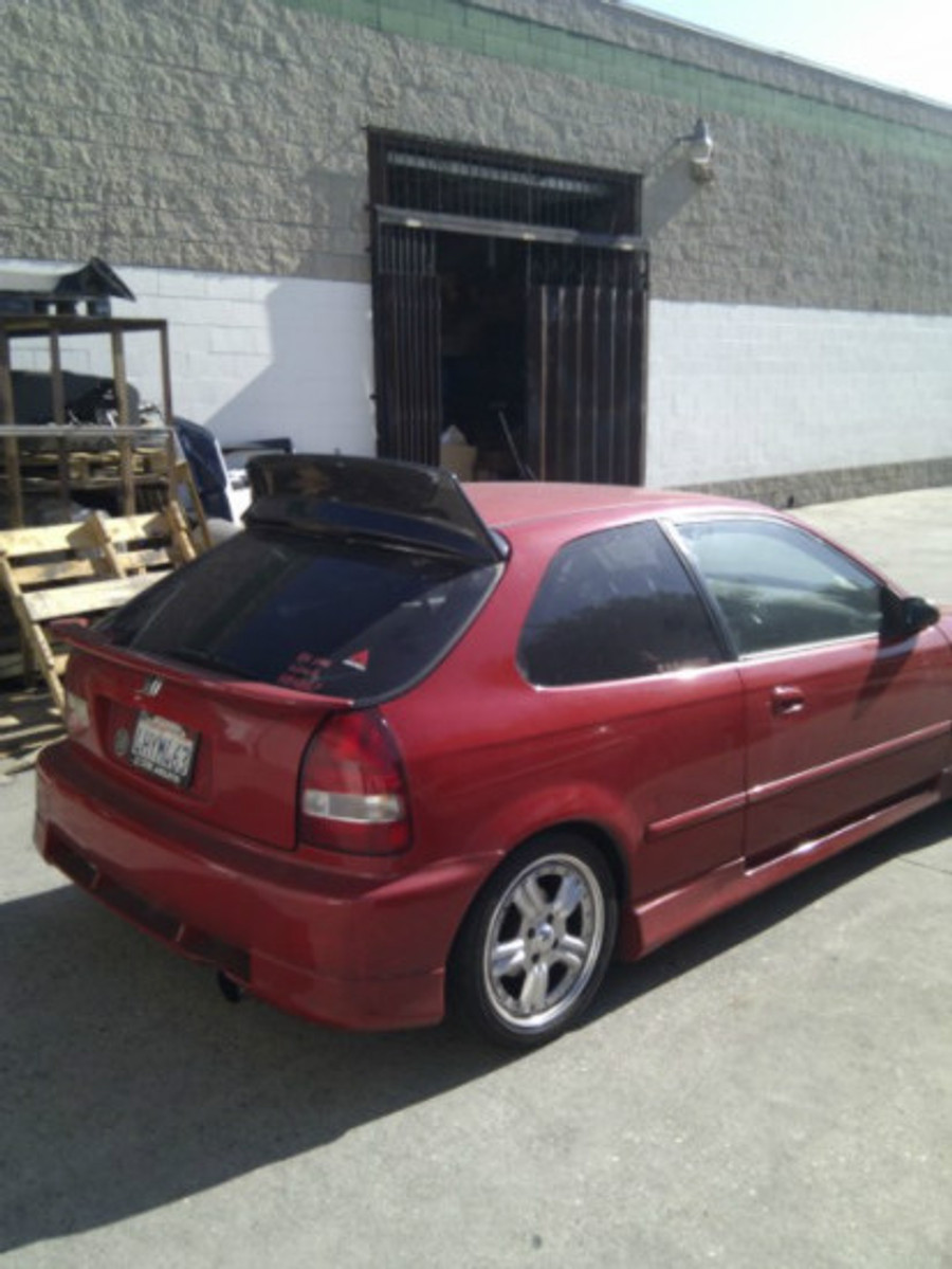 AC617RWRBC - BEEYard Special 1996-2000 Honda Civic HB Carbon Roof  Wing