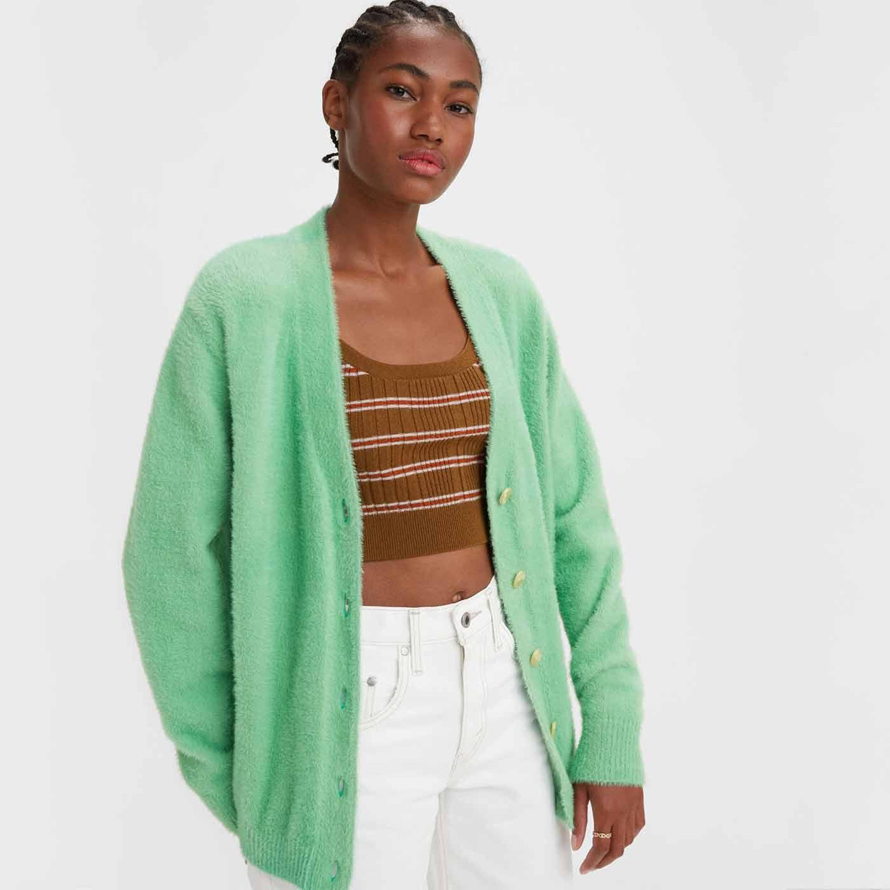 LEVI'S® Cosy Textured Knit Retro Dad Cardigan (EG)
