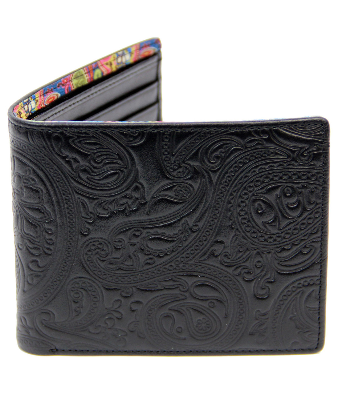 小物 Pretty Green Paisley Embossed Wallet Pretty Green Paisley Embossed Bifold Wallet | Masdings