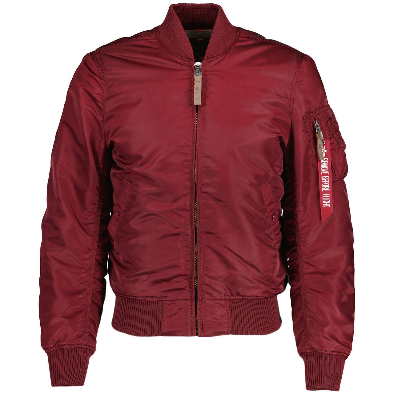 ジャケット・アウター 80s Alpha Industries ALPHA MA-1 Burgundy MA1 VF ALPHA INDUSTRIES Retro Mod Bomber Jacket B