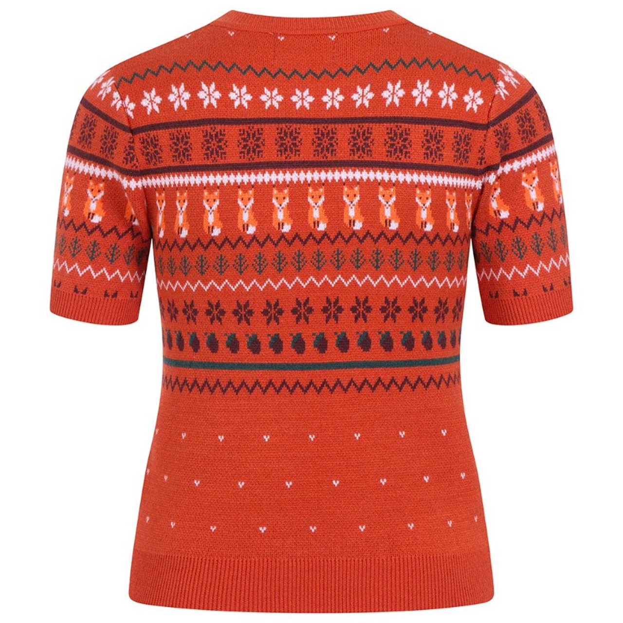 サニー Vixey HELL BUNNY Retro Fox Fair Isle Knit Jumper