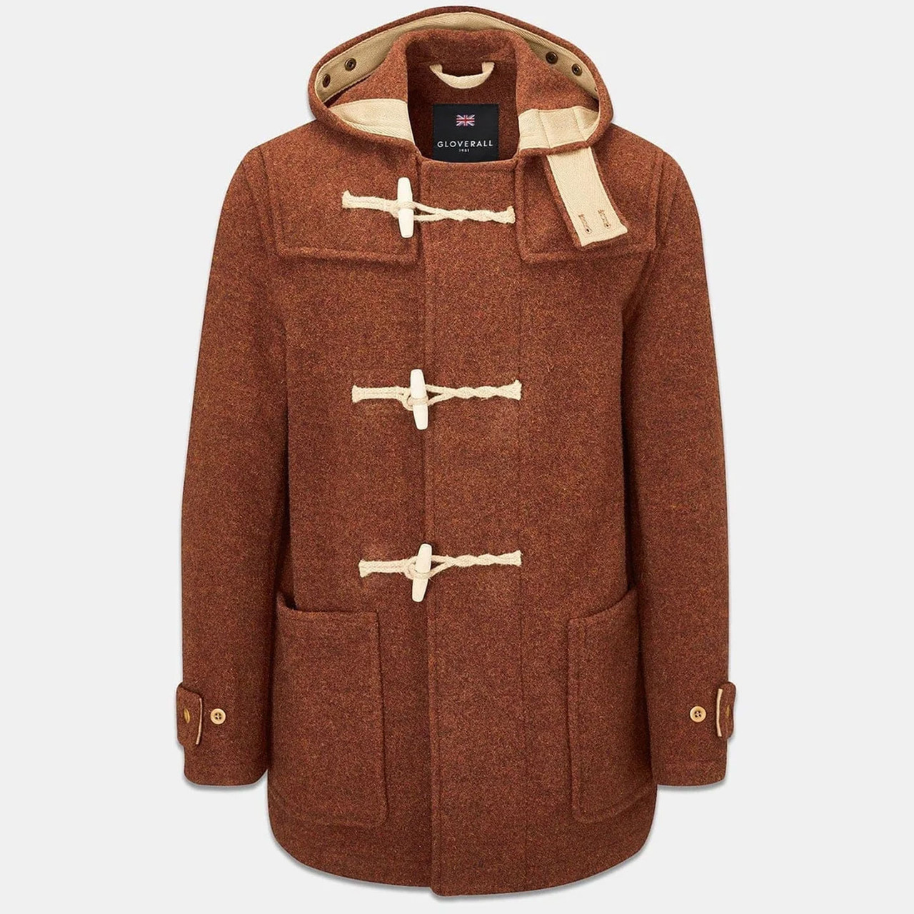 Gloverall Mid Monty Made in England Duffle in Rust