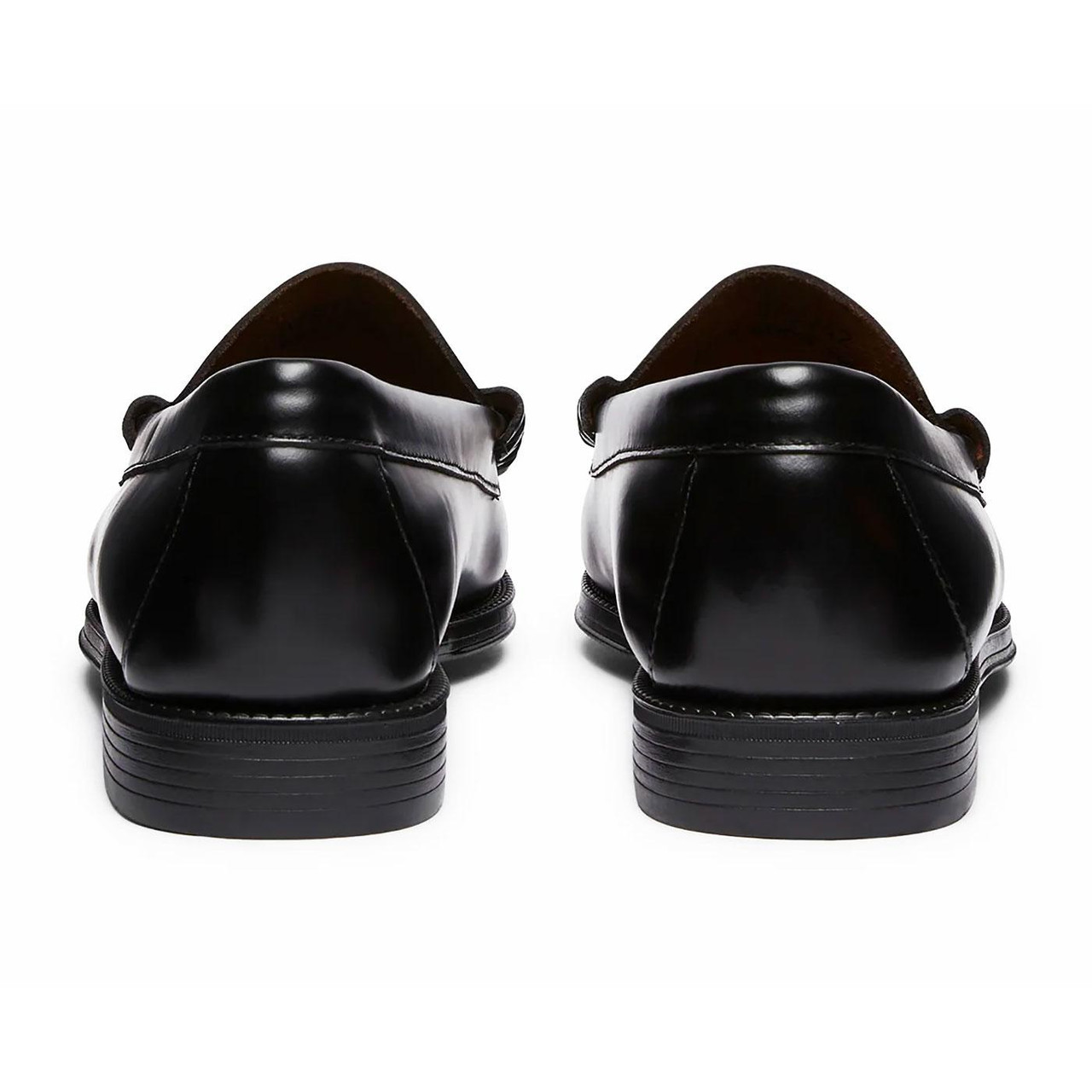 WEejuns Lincoln Moc Liner ブラック US 6 Easy Lincoln Bass Weejuns Leather Chain Loafers B