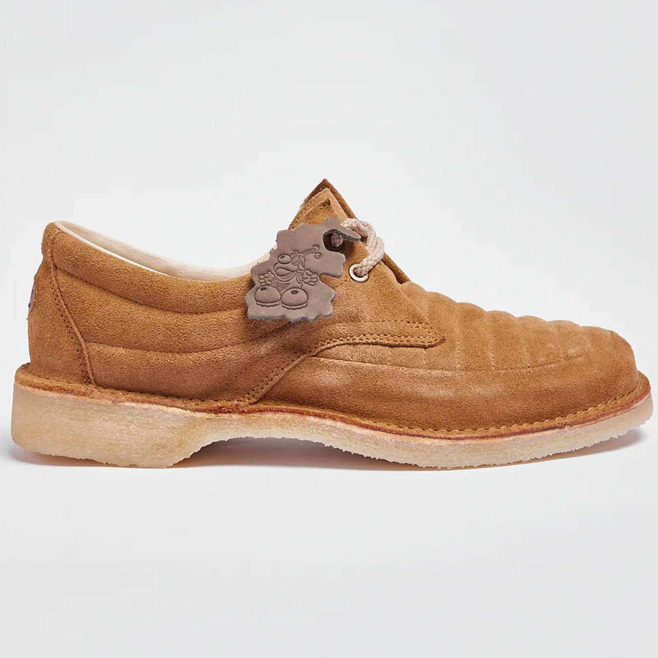 Pod Original Jagger Retro Suede Quilted Shoes in Taupe
