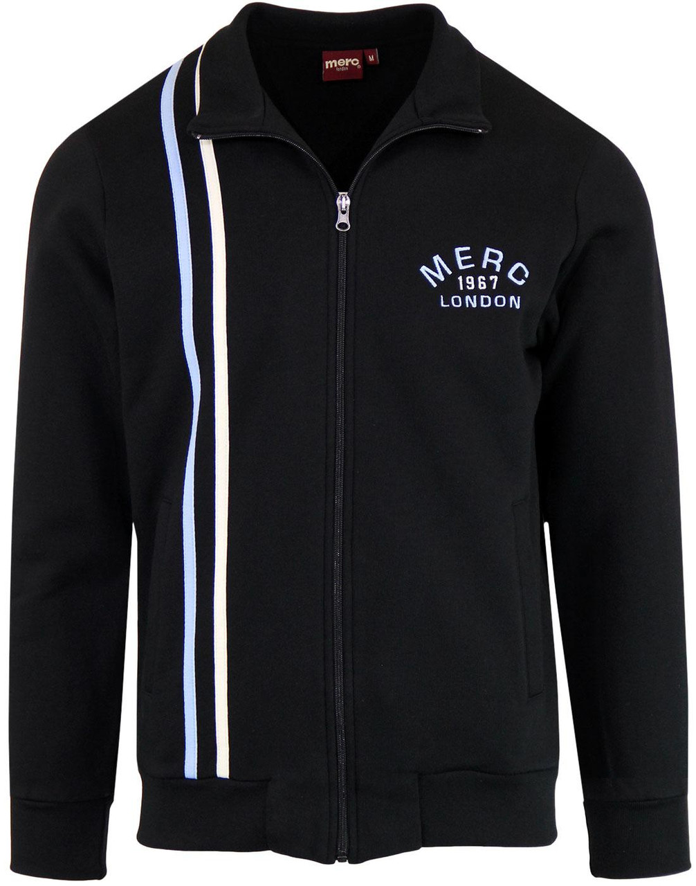 Easthill MERC Retro 90s Racing Stripe Track Jacket