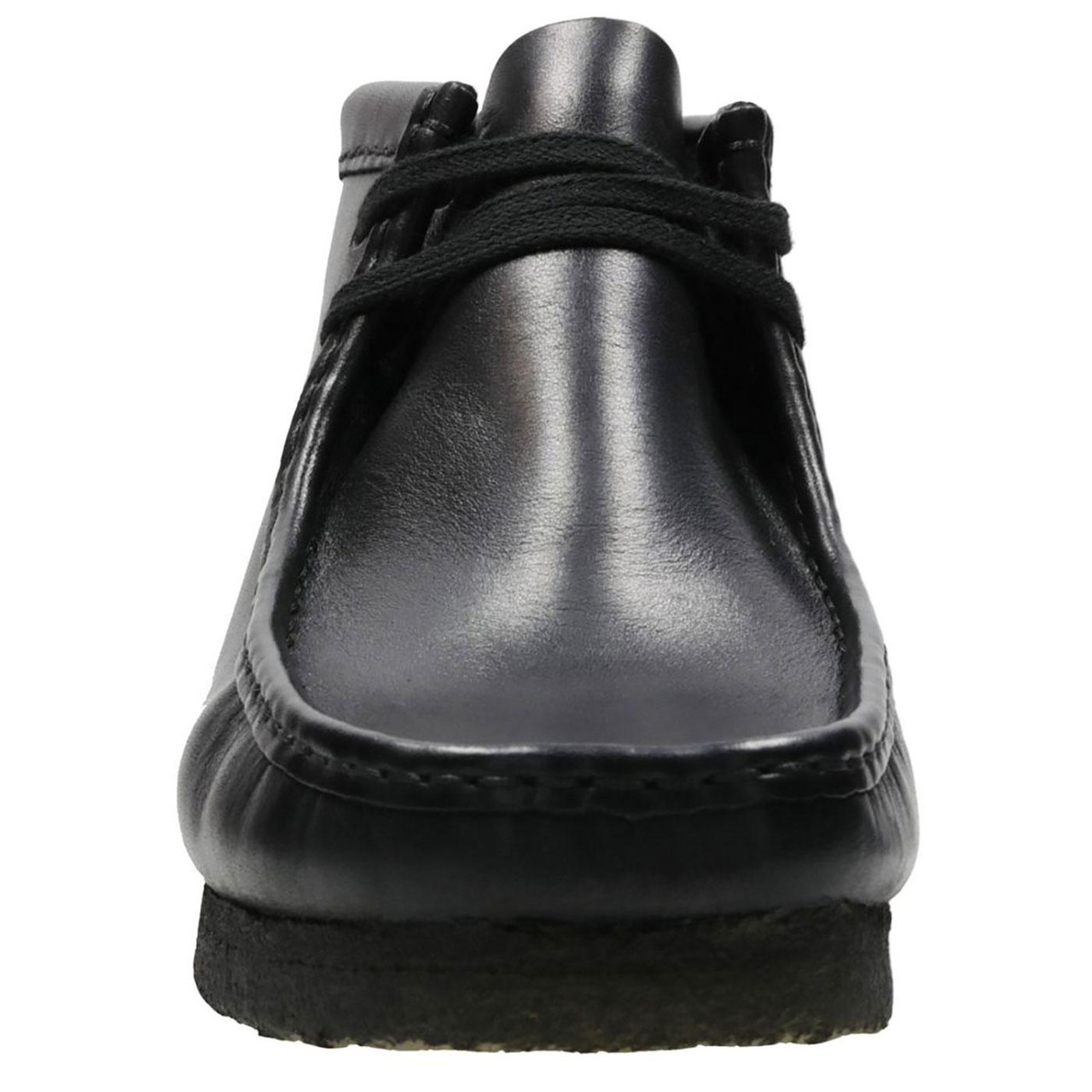 Clarks Originals Men's Wallabee Boots in Black Leather