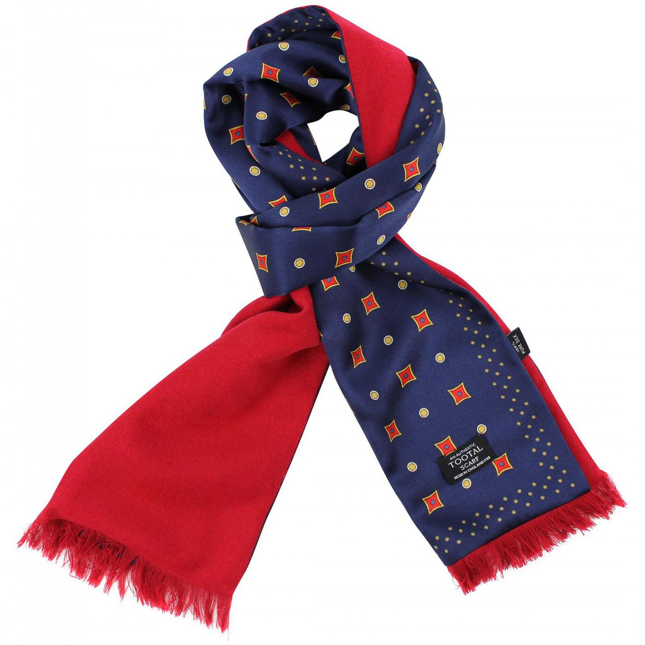 小物 Tootal Scarf tootal-motif-print-scarf-navy-
