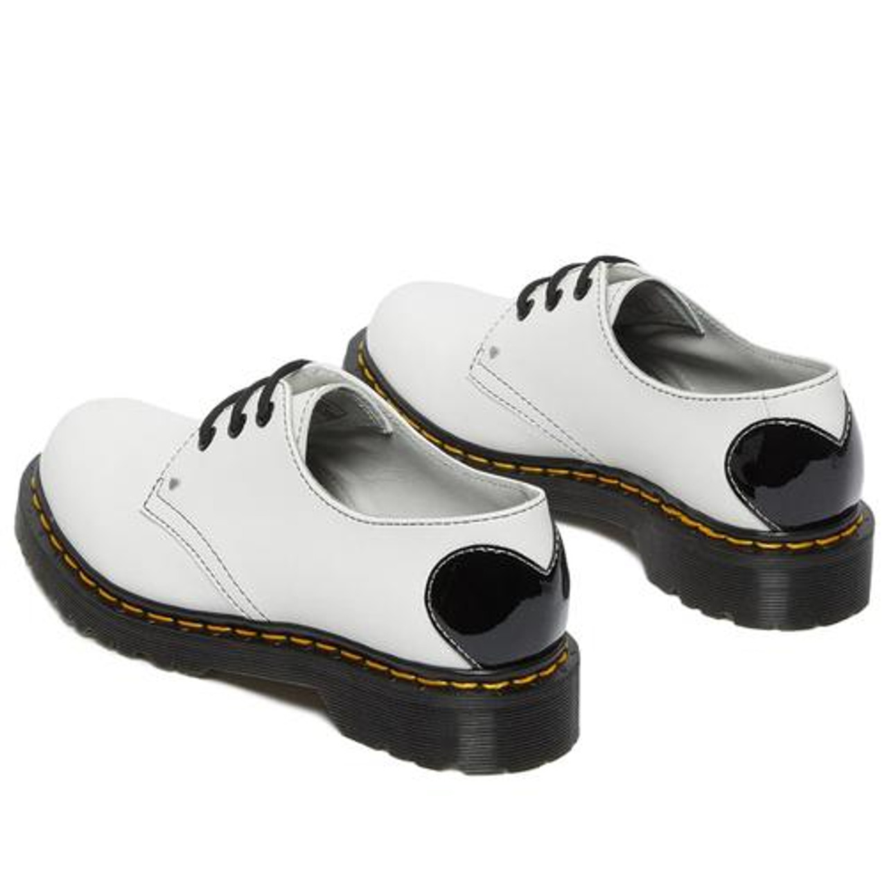 Dr.Martens 1461 HEARTS レザー ホワイト×ブラック UK4 1461 Heart White Smooth Patent Oxford Shoes – Posers Hollywood