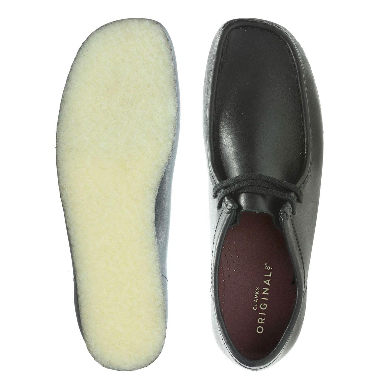 Clarks Originals Wallabee Men's Mod Black Leather Shoes