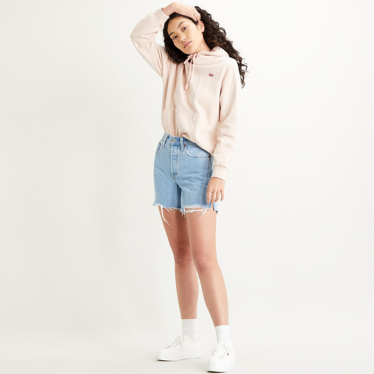 LEVI'S Standard Retro Jersey Hoodie (Sepia Rose)