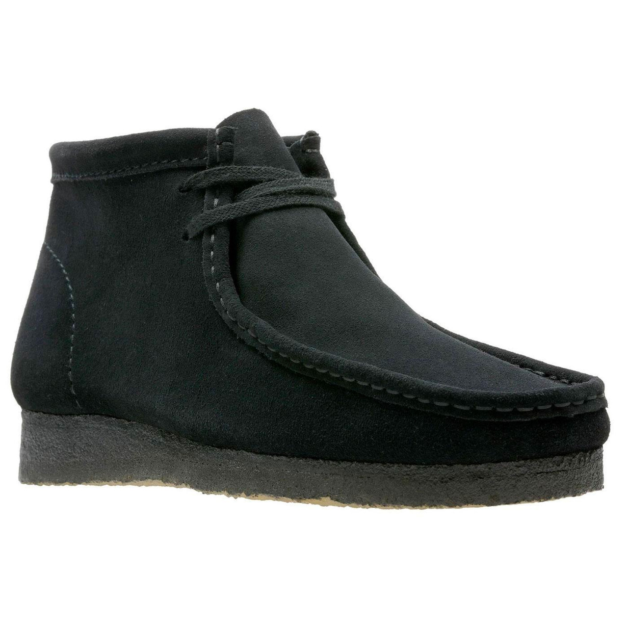 Clarks Originals Men's Wallabee Boots in Black Suede