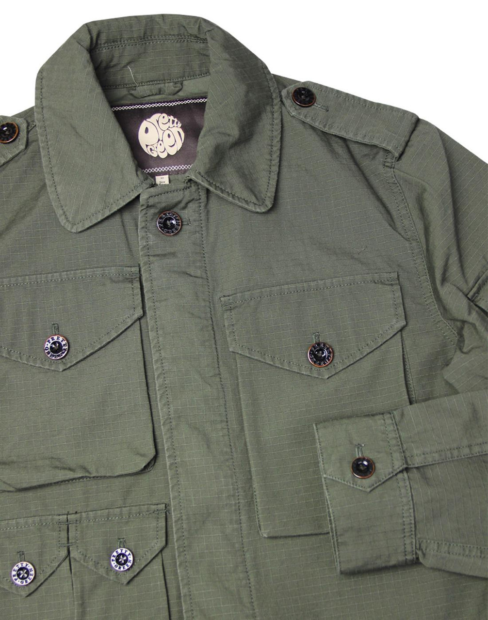 PRETTY GREEN Men's Mod M65 Military Field Jacket