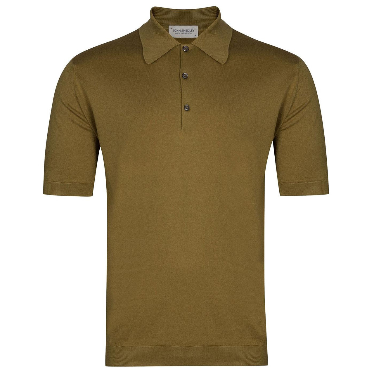 Isis JOHN SMEDLEY Knitted Retro Mod Polo Shirt WG