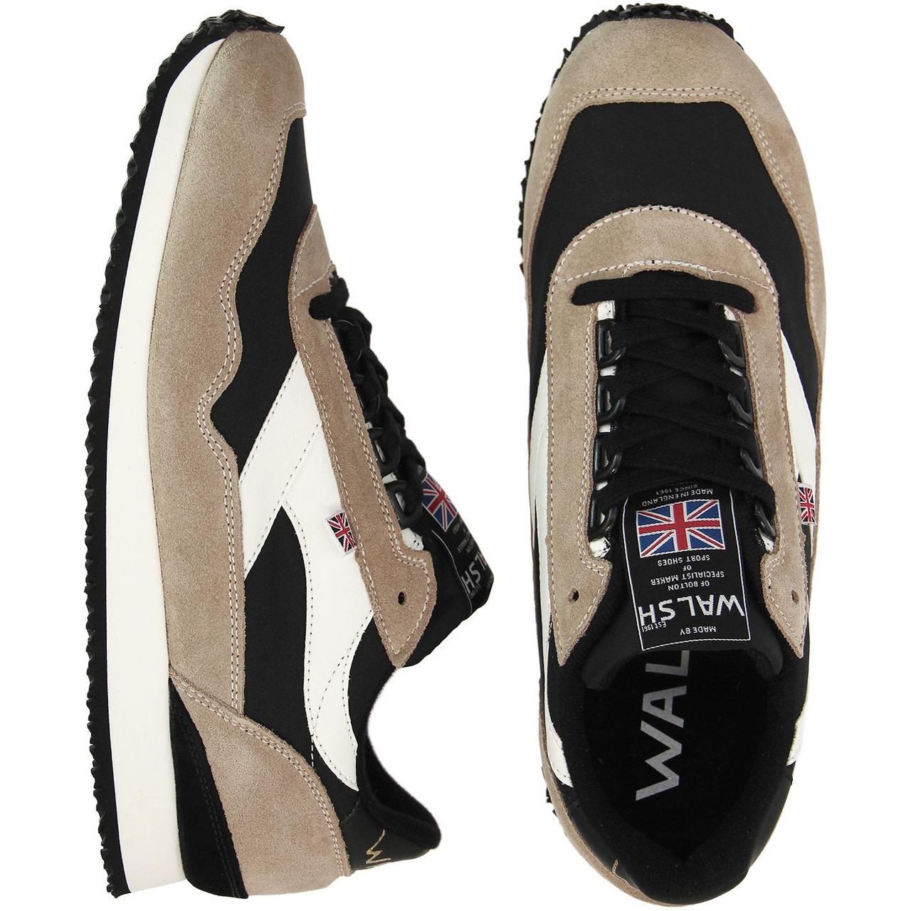 靴 WALSH ENSIGN BLK made in England SNEAZM | Walsh Ensign Classic Black sneakers made in England