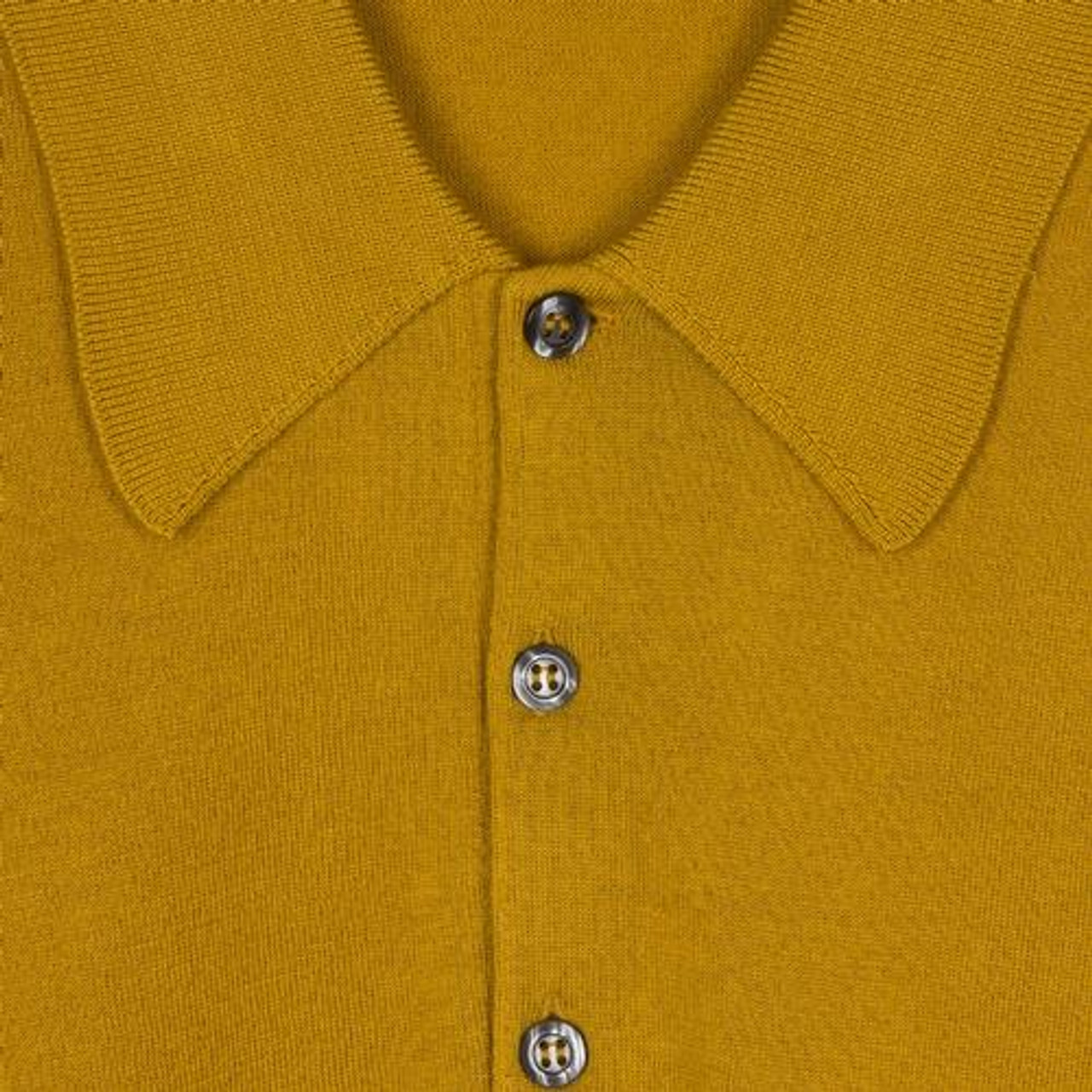Isis JOHN SMEDLEY Made in England Polo Top YELLOW