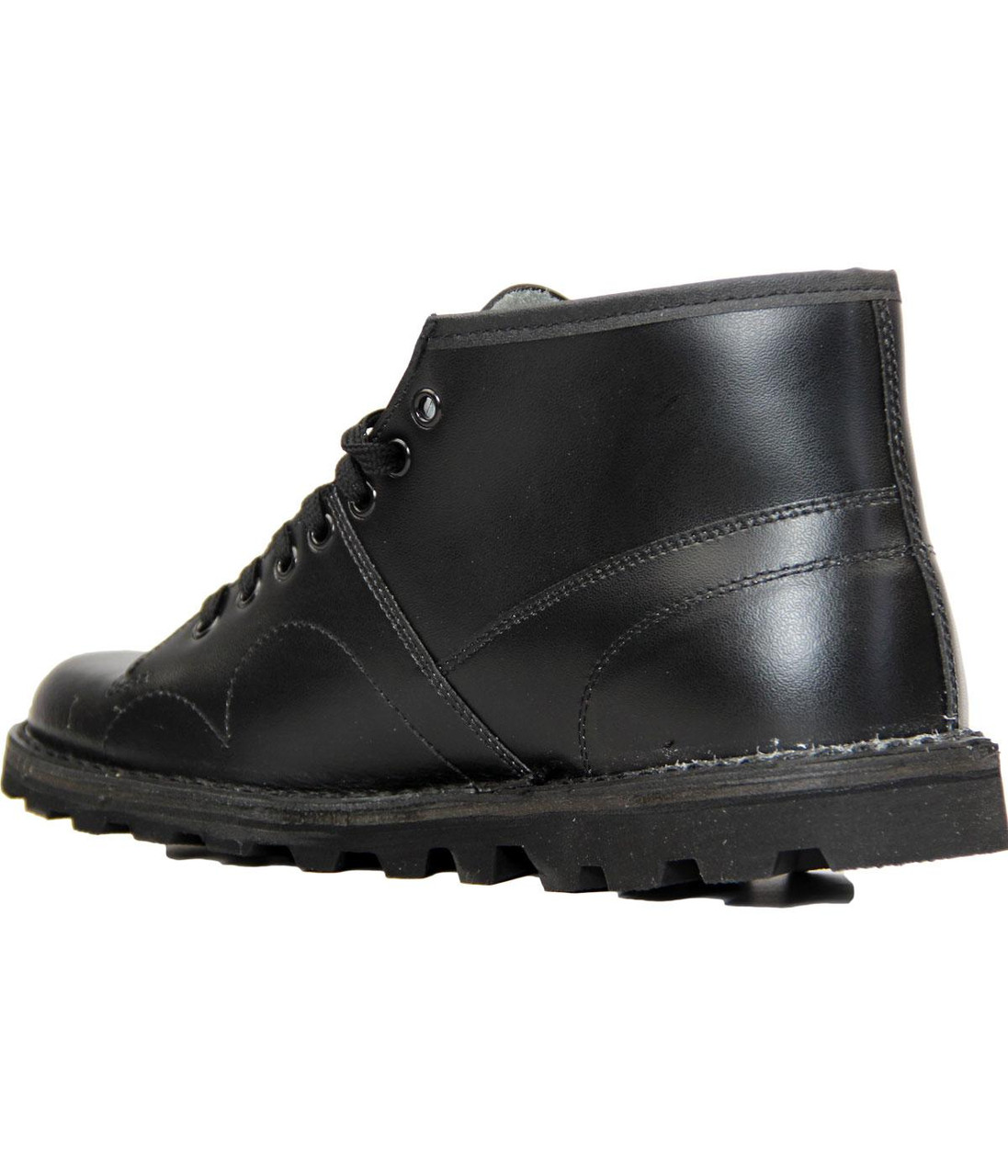 40〜50s leather monkey boots dead stock The Original Monkey Boot, Retro Style WINE Leather UK size 5