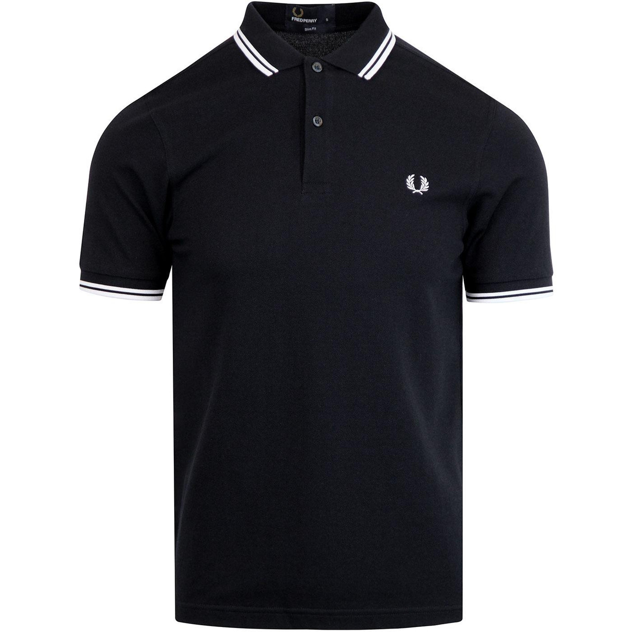 FRED PERRY M3600 Mod Twin Tipped Polo Shirt N/W