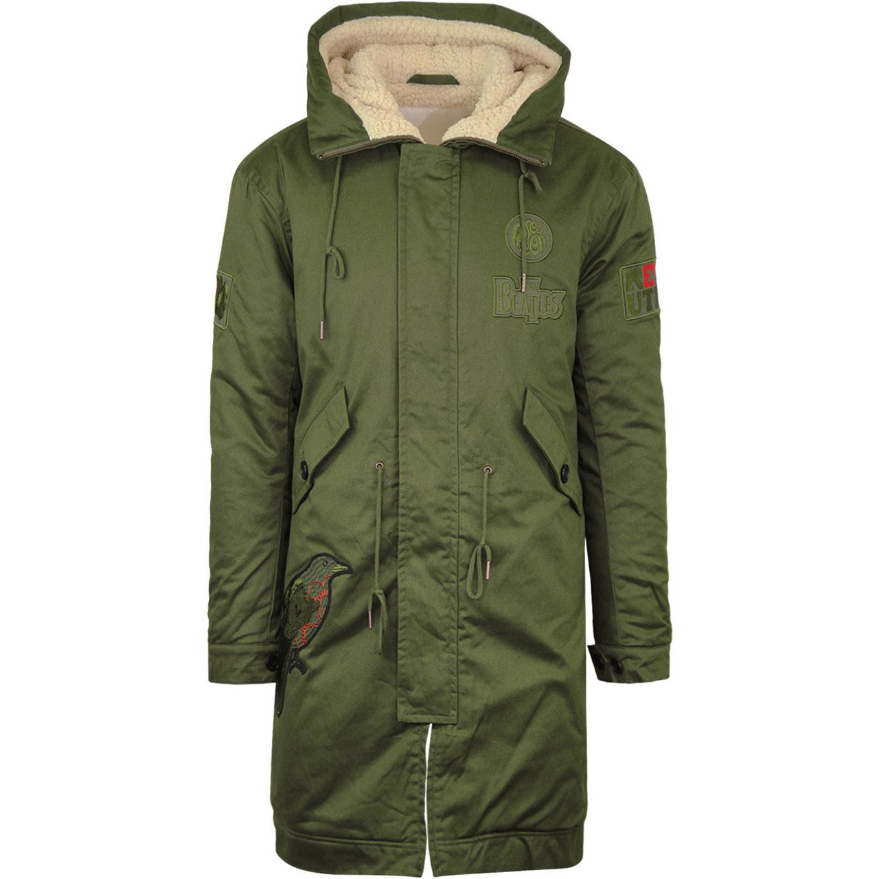 PRETTY GREEN / プリティグリーン ヘビーウェイトコットンパーカ Khaki Walker Oversized Parka – Pretty Green Store