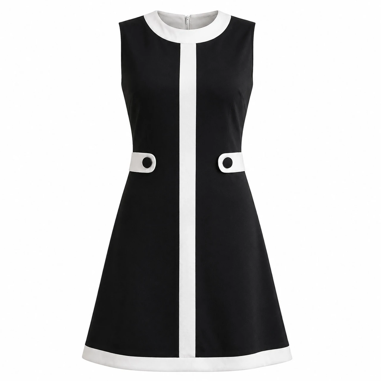 Go-go MADCAP ENGLAND 60s Mod Centre Stripe Dress