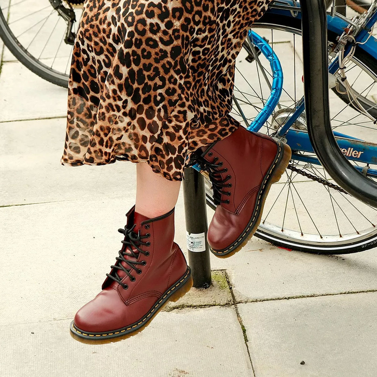 靴 Dr. Martens 1460 W Cherry Red 8 UK Dr Martens 1460 Smooth Cherry Red Leather Boots