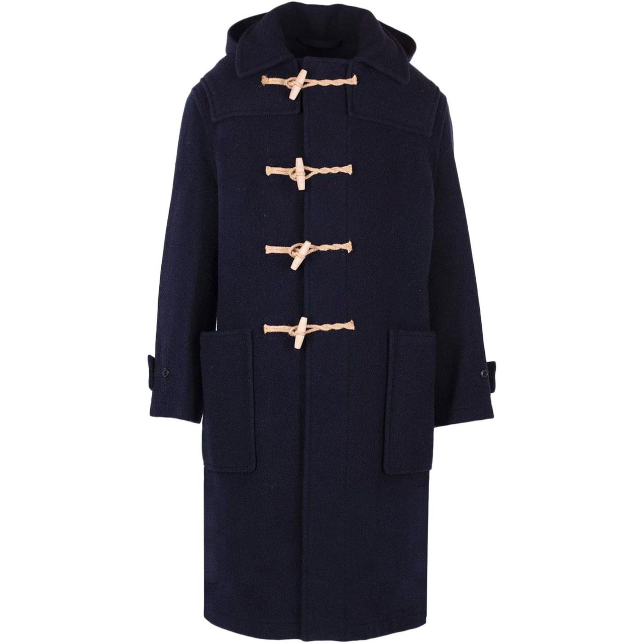 Harrison Gloverall Collared Duffle Coat (Navy)