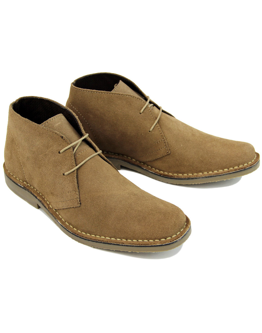 Mens Winter Boots Roamers Round Toe Spanish Leather Desert Boot